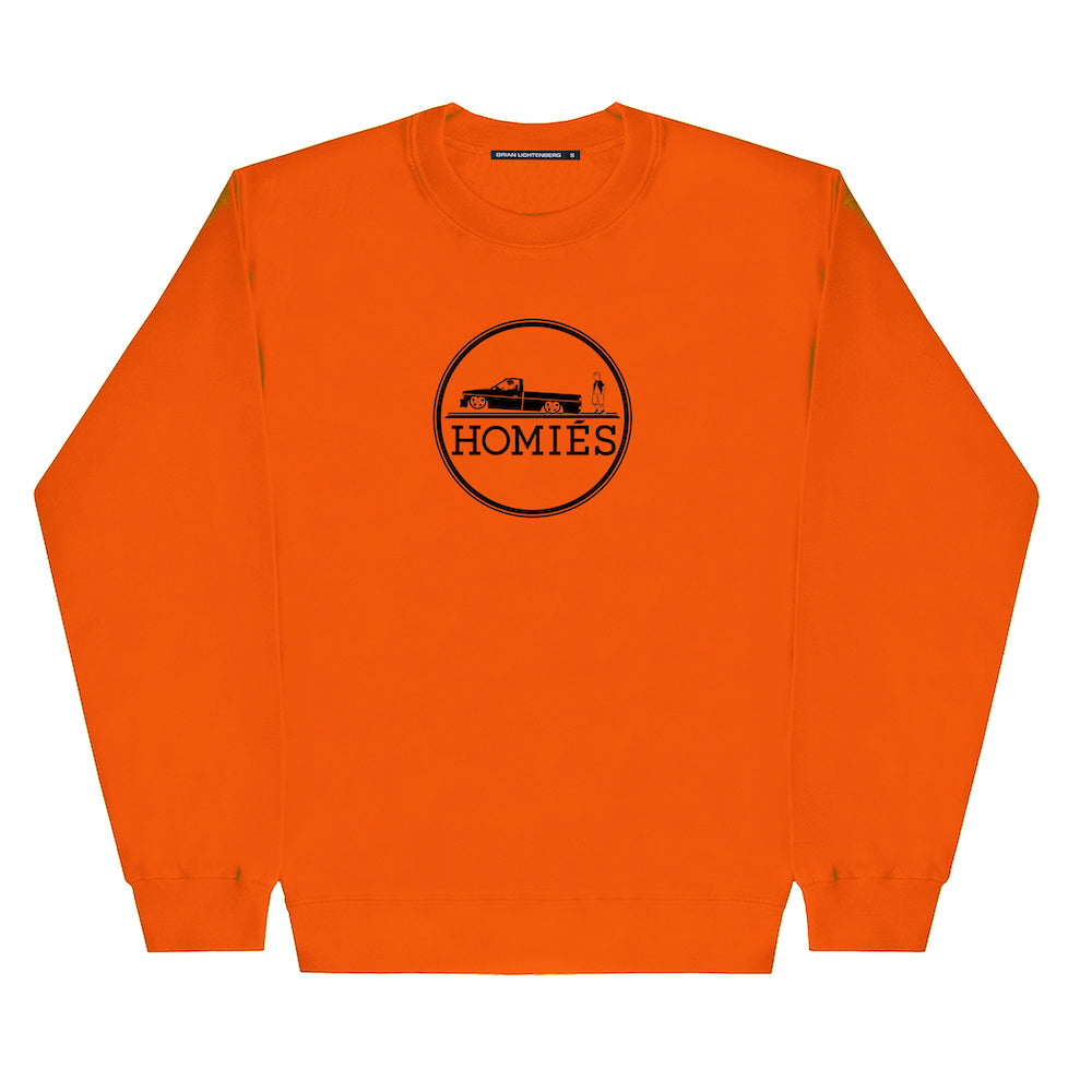 HOMIÉS EMBLEM ORANGE SWEATSHIRT