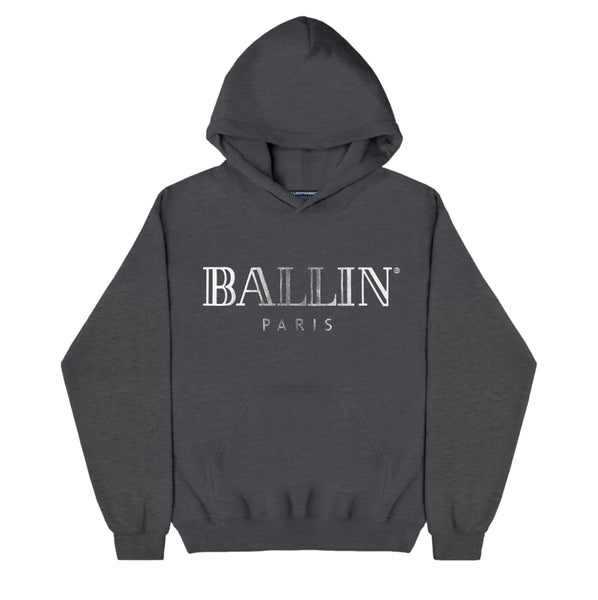 BALLIN SILVER FOIL HOODIE