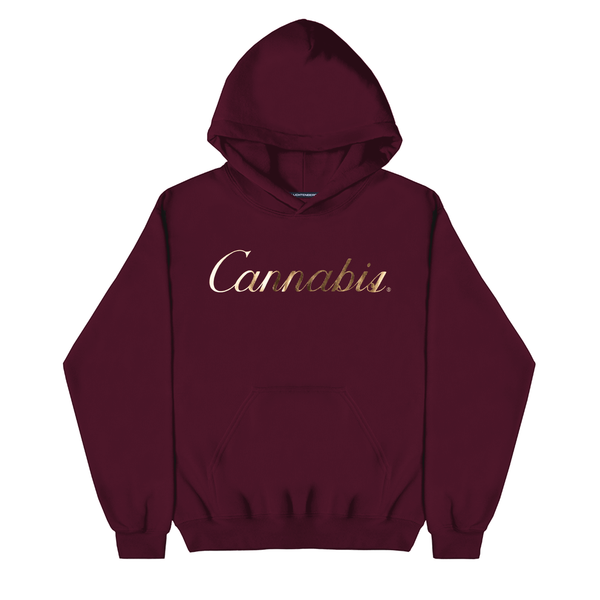 CANNABIS GOLD FOIL HOODIE