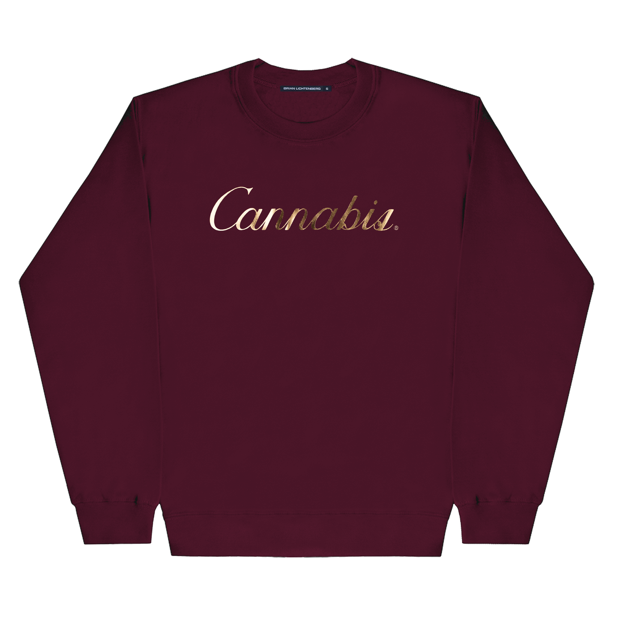 CANNABIS GOLD FOIL SWEATSHIRT