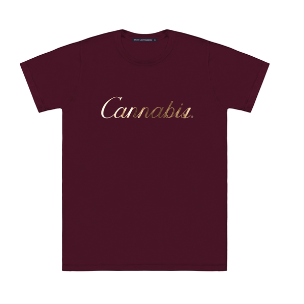CANNABIS GOLD FOIL TEE