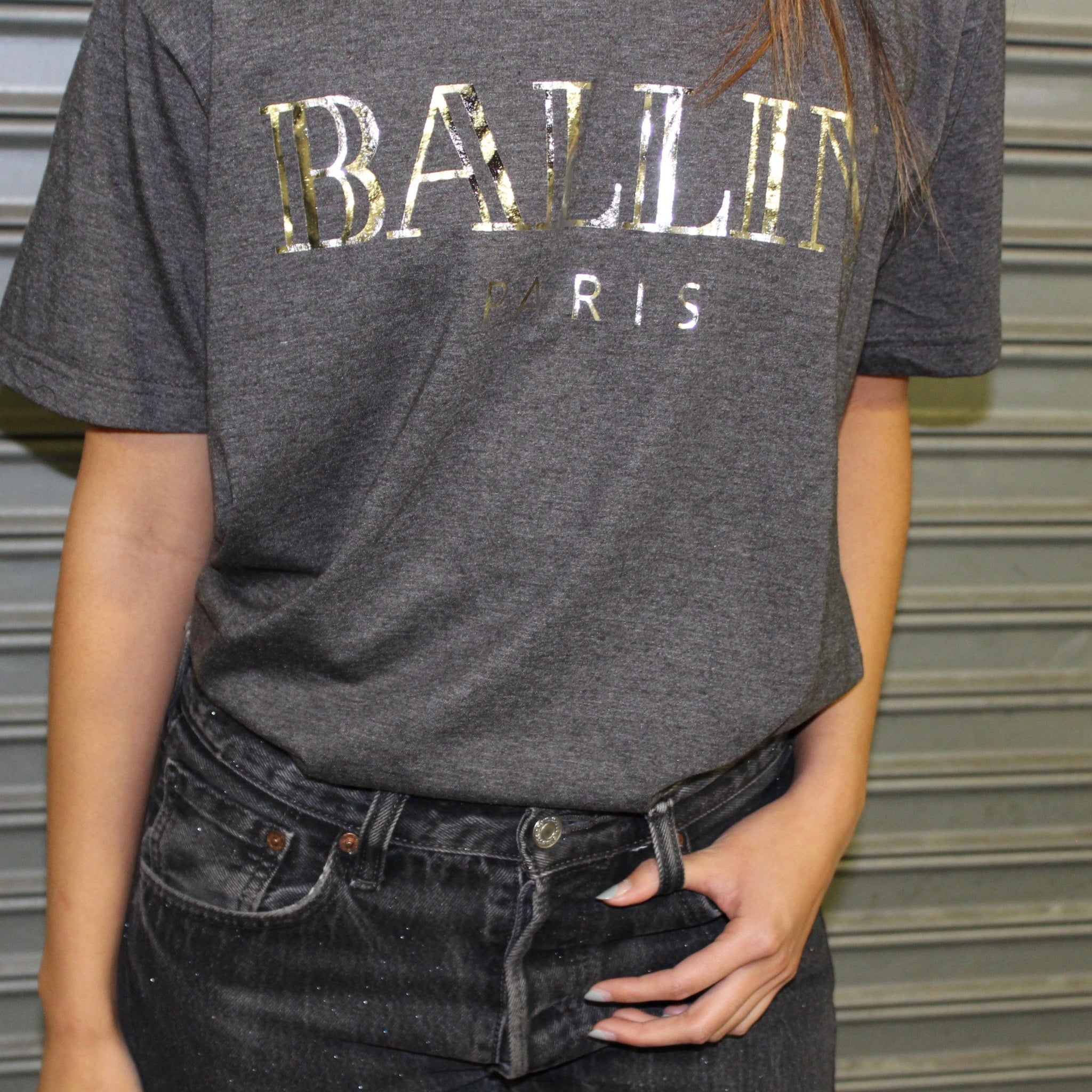 BALLIN SILVER FOIL TEE