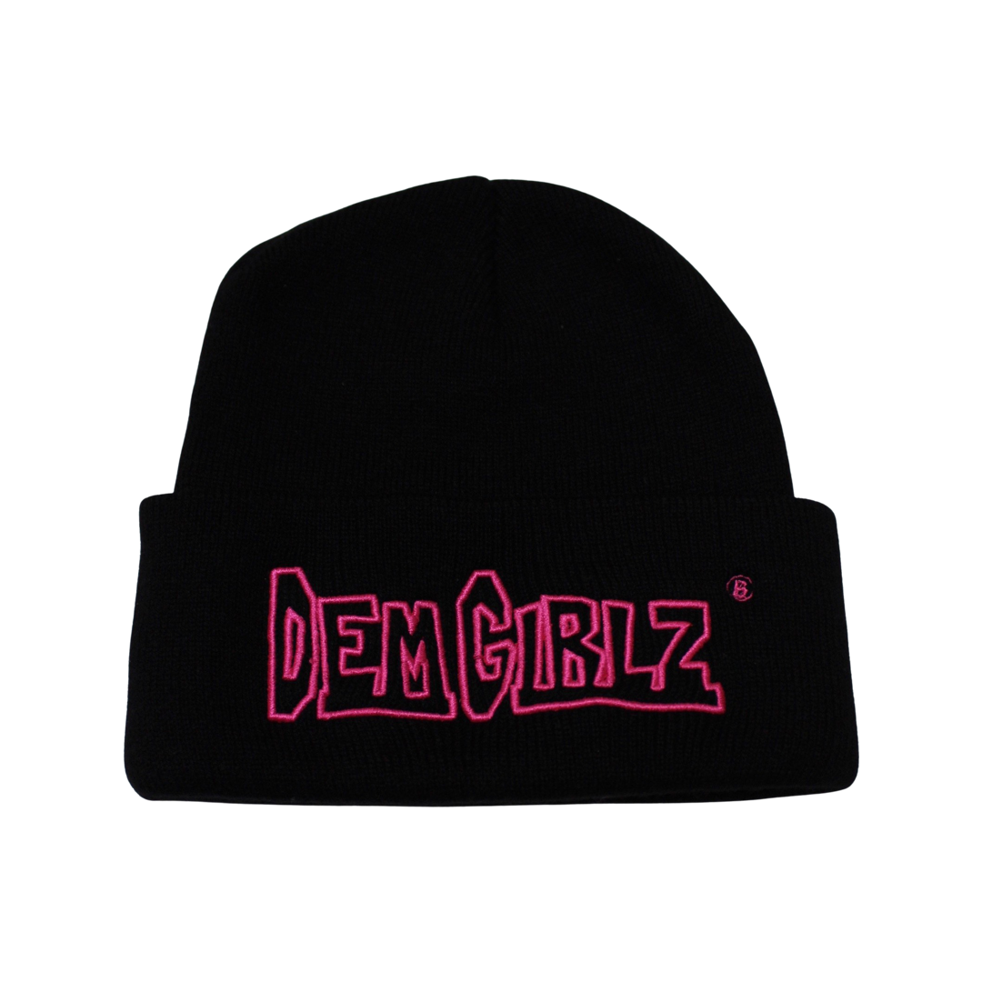 DEM GIRLZ BLACK BEANIE