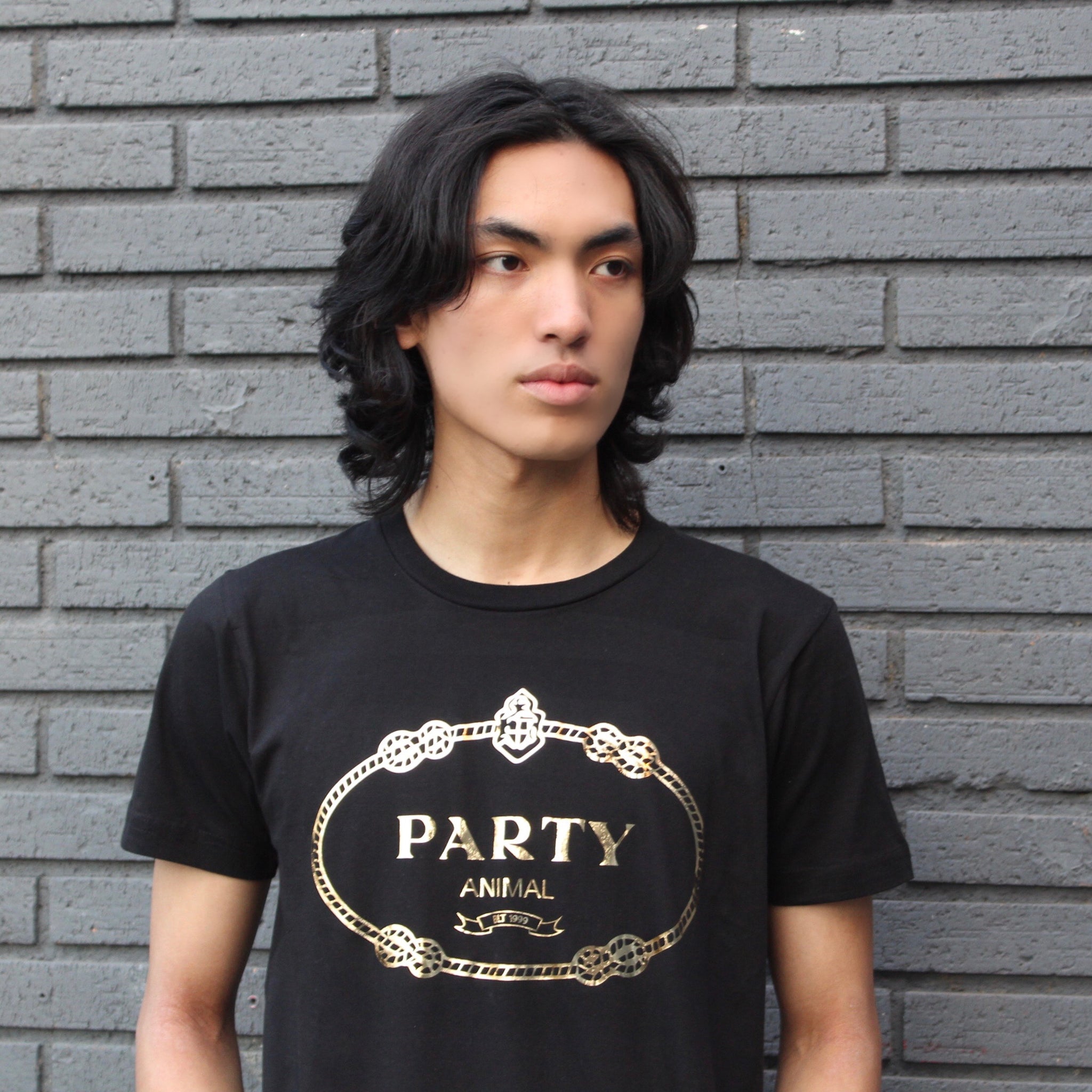 PARTY ANIMAL GOLD FOIL  TEE