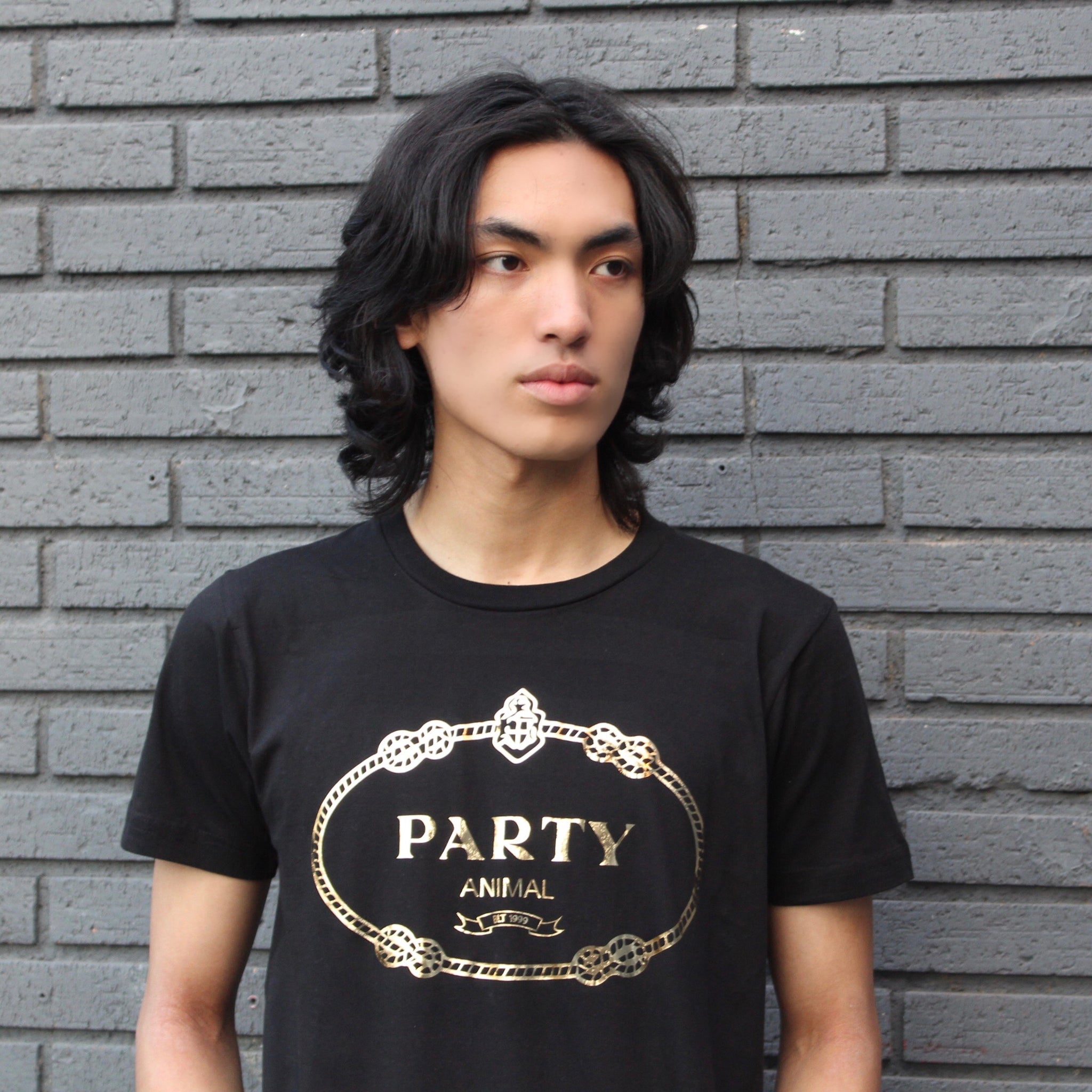 PARTY ANIMAL GOLD FOIL TEE