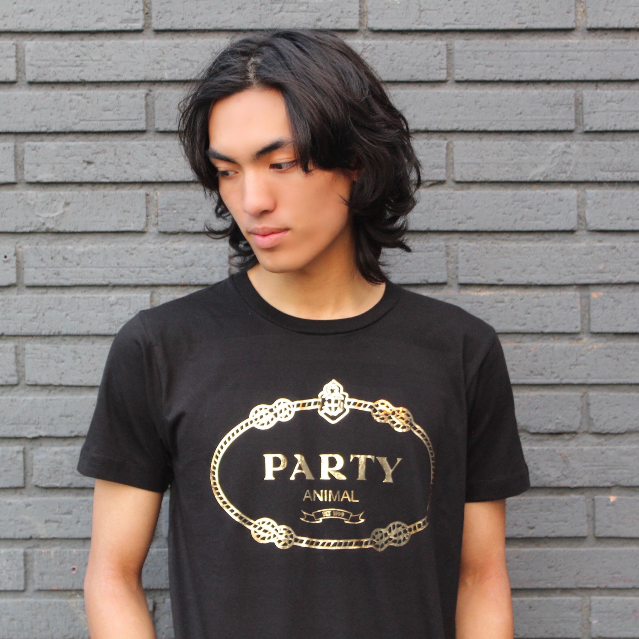 PARTY ANIMAL GOLD FOIL  TEE