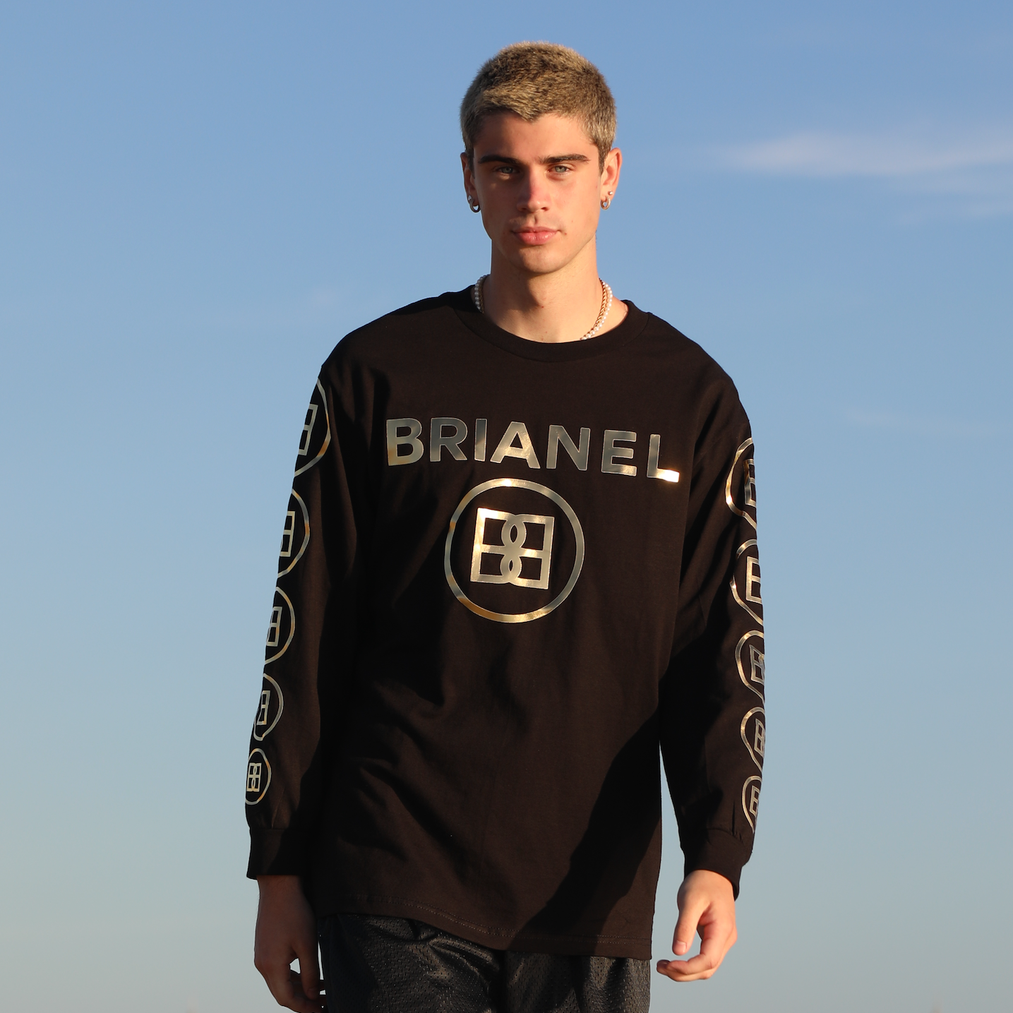 BRIANEL GOLD LONG SLEEVE TEE