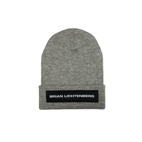 BL LABEL HEATHER GREY BEANIE