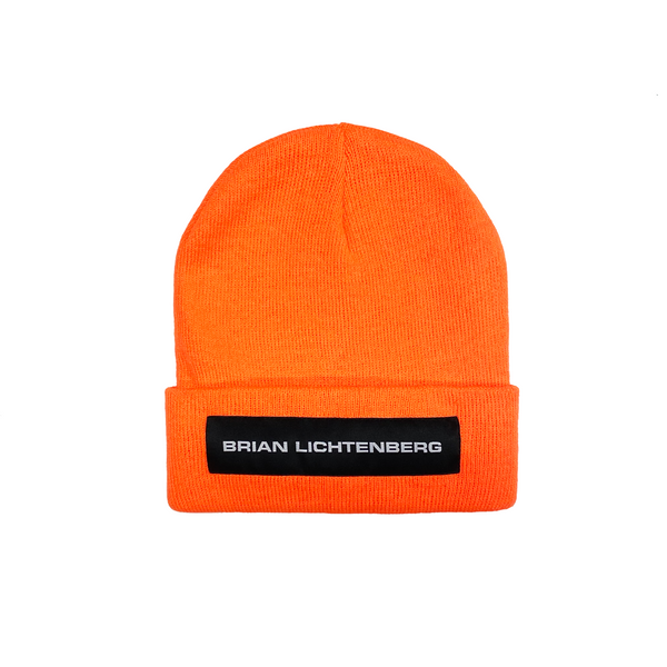 BL LABEL NEON ORANGE BEANIE