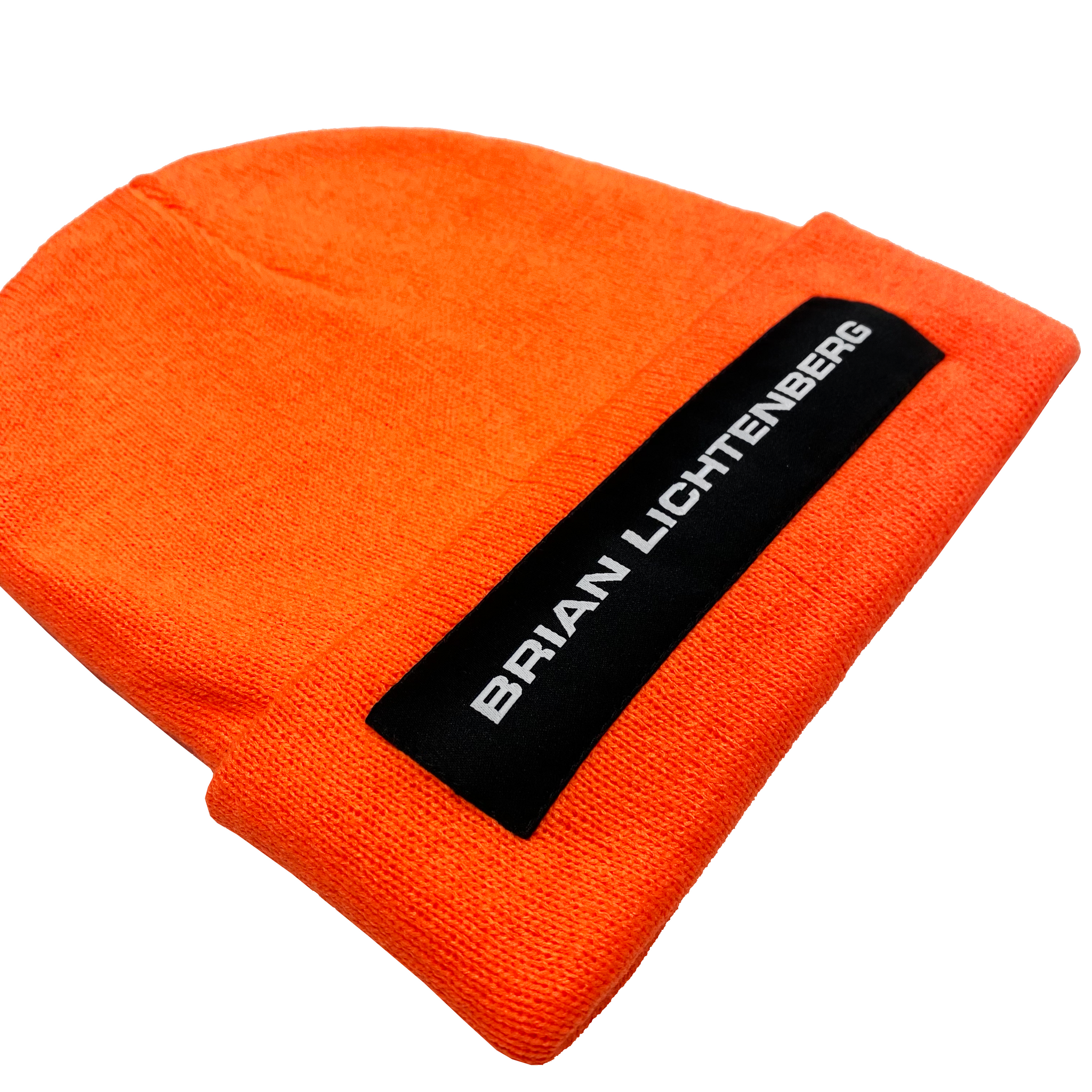 BL LABEL NEON ORANGE BEANIE