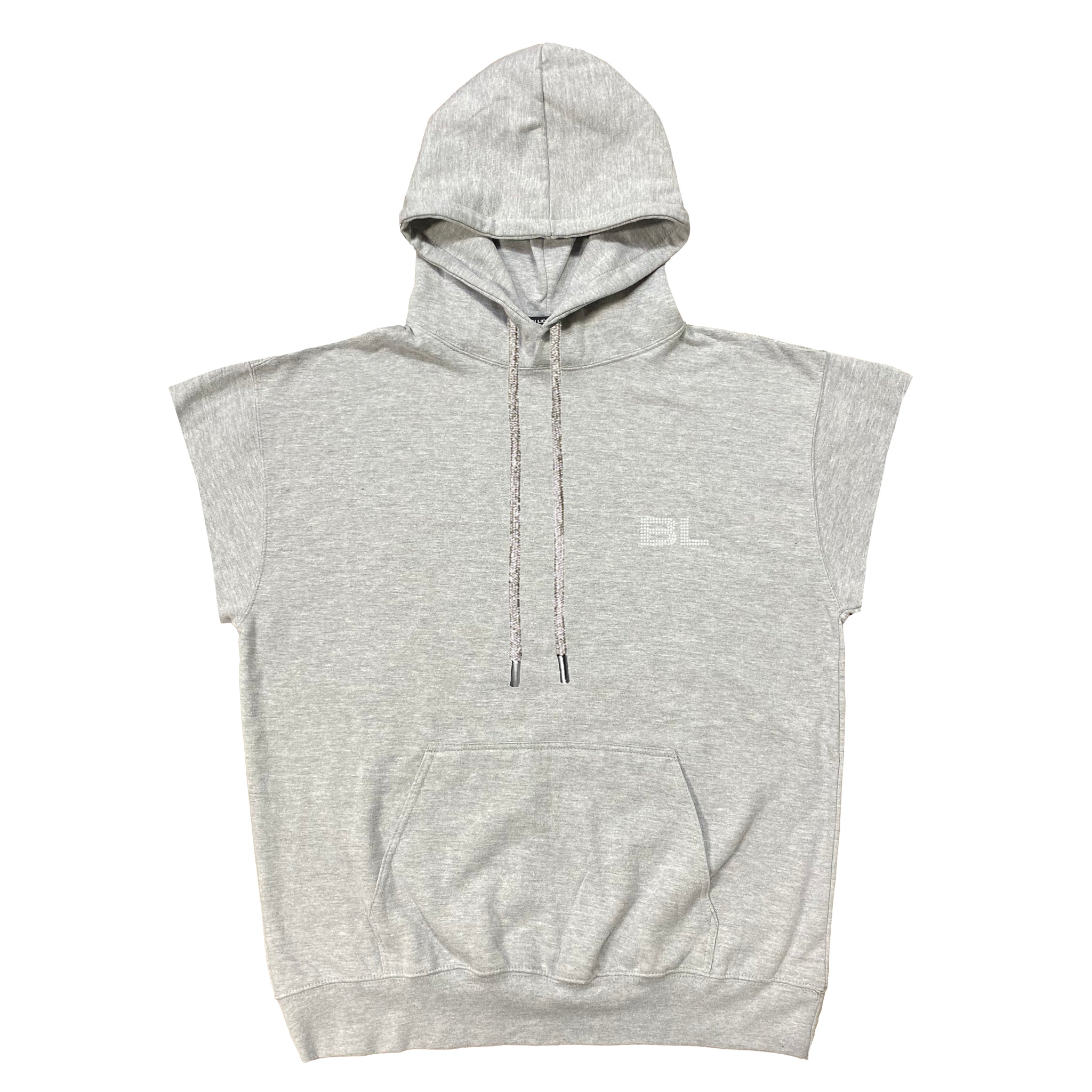 SLEEVELESS HOODIE WITH BLING STRING
