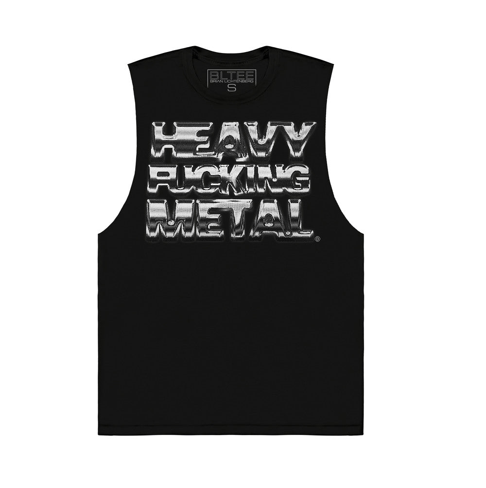 HEAVY FUCKING METAL MUSCLE GRAPHIC TEE BY BRIAN LICHTENBERG