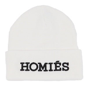 HOMIÉS WHITE/BLACK BEANIE