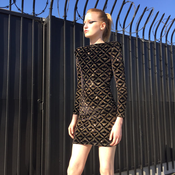 brian lichtenberg one shoulder dress RED LEOPARD VELVET ONE SHOULDER DRESS