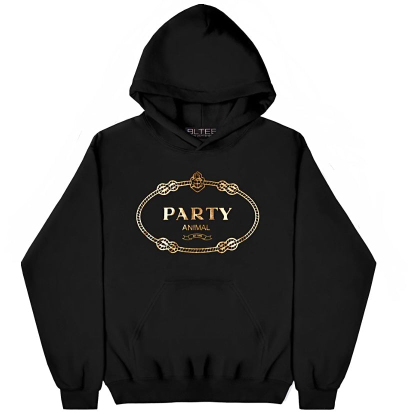 PARTY ANIMAL GOLD FOIL HOODIE