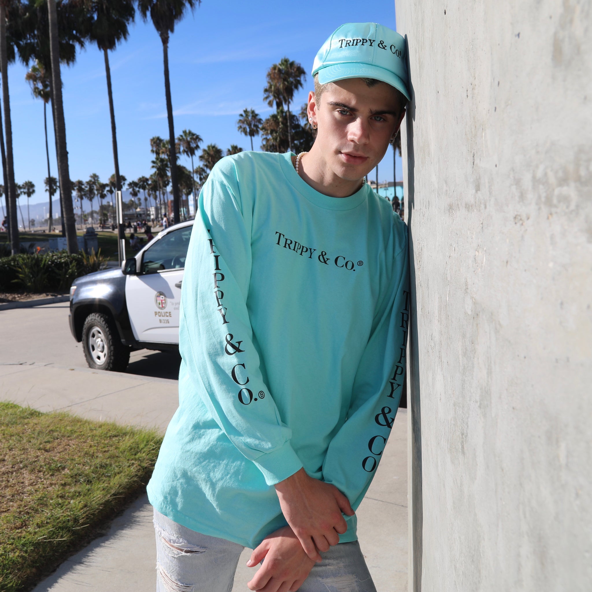TRIPPY & CO LONG SLEEVE PRINT TEE