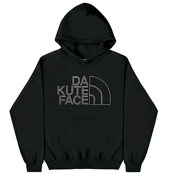 DA KUTE FACE CRYSTAL HOODIE