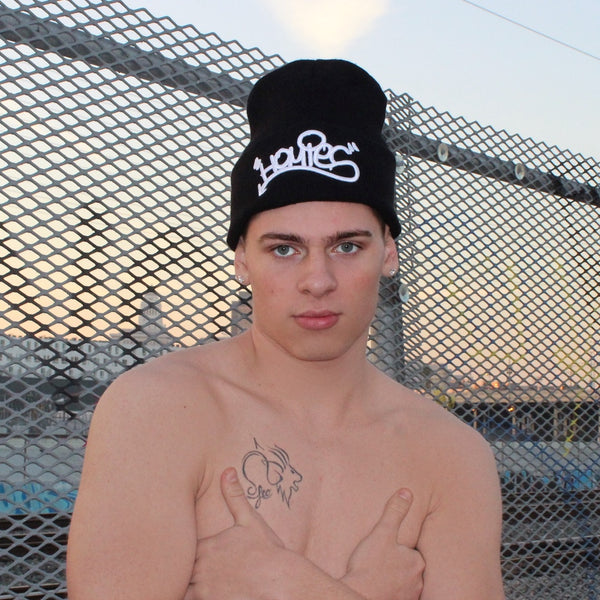 HOMIES GRAFFITI BLACK BEANIE