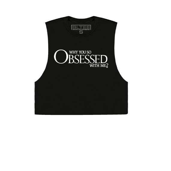 OBSESSED CROPPED MUSCLE TEE