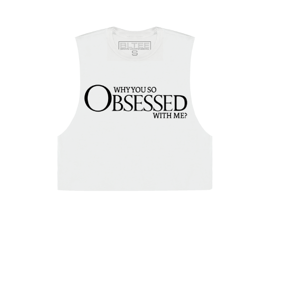 OBSESSED CROPPED MUSCLE TEE