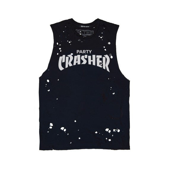 PARTY CRASHER DESTROYED MUSCLE TEE