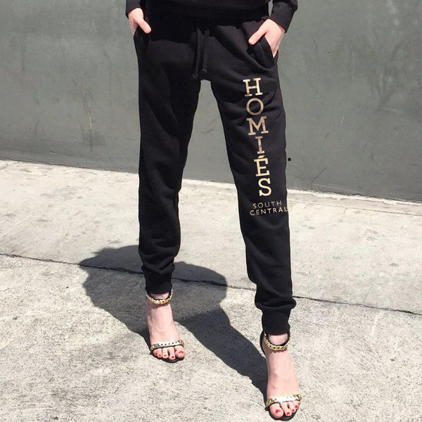 HOMIÉS GOLD FOIL SWEATPANTS