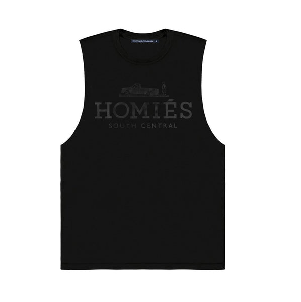 HOMIÉS BLACK FOIL MUSCLE TEE