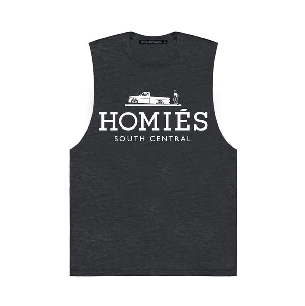 HOMIÉS CHARCOAL GREY MUSCLE TEE